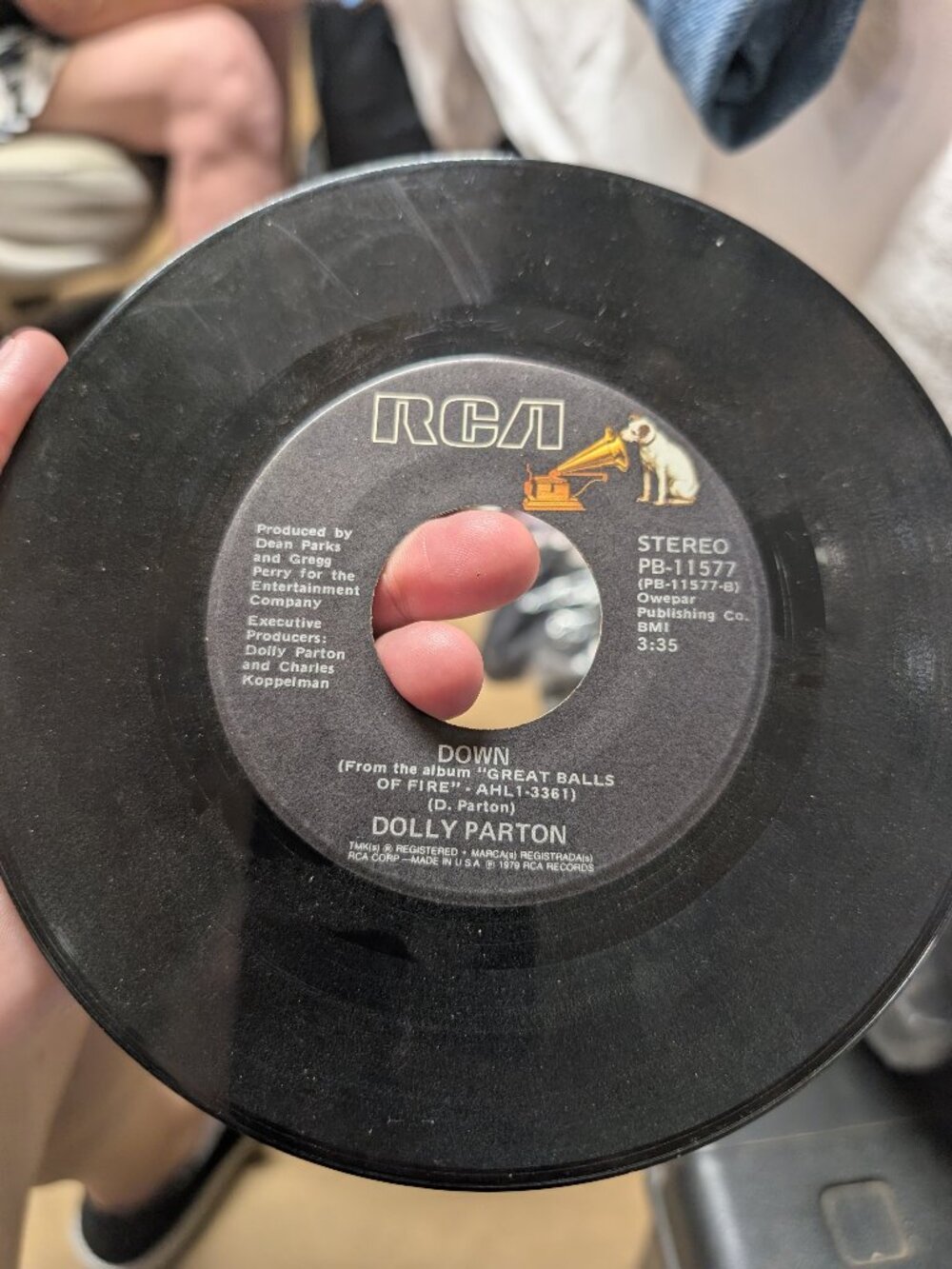 RCA Dolly Parton 45 RPM Vinyl Single PB-11577 - Vintage